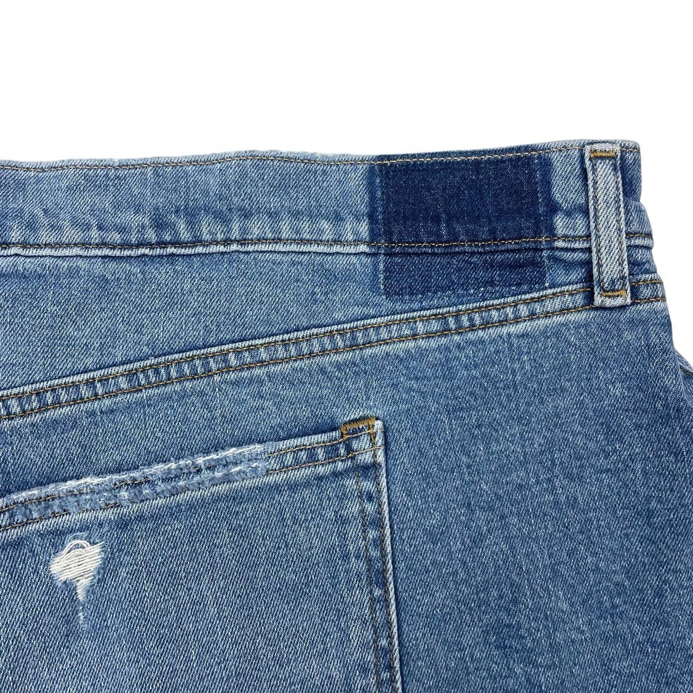 NWT ABERCROMBIE & FITCH Curve Love Mid Rise Mom Cut Off Denim Short Sz 22 - Picture 8 of 8